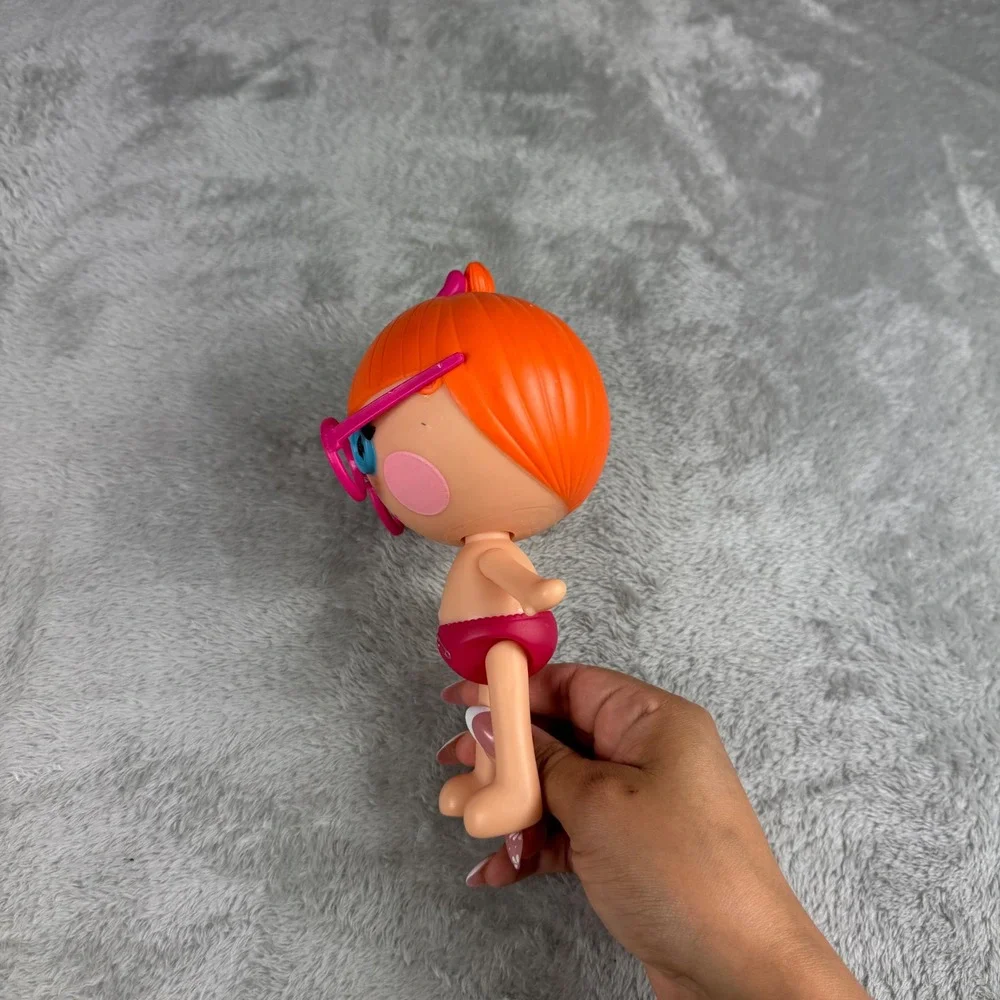 Lalaloopsy Mittens Fluff 'N' Stuff Doll Figure Orange Hair Pink Glasses 8